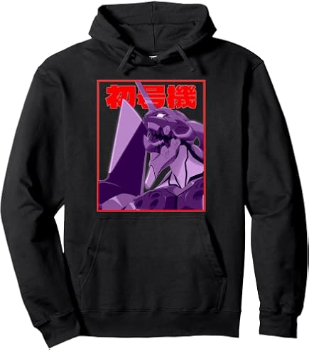 Amazon.com: Evangelion 01 Tee NGE NERV Hoodie Black : Clothing